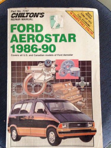 Chilton repair manual ford aerostar