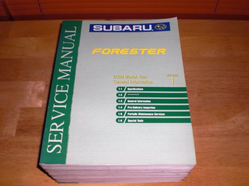 2000 00 oem subaru forester  shop service manual all  volumes