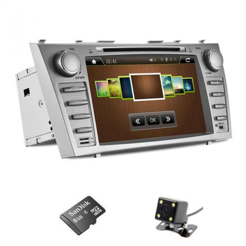 Cam+8&#034; car dvd sd player radio stereo gps navigation for toyota camry 2007-2011