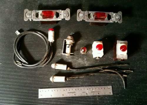 Instrument panel indicator lights for steampunk rat rod or restoration.  nice