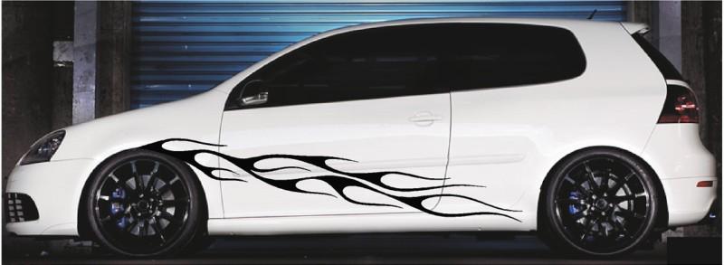 Car truck decals flame stripe boat trailer vinyl graphics 5ft and up  style4
