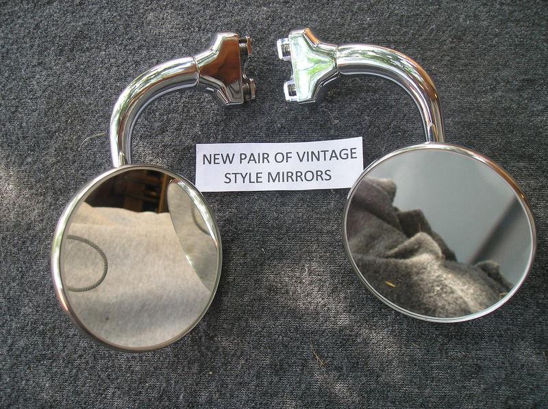NEW PAIR OF 3 INCH ROUND GLASS PEEP SIDE VIEW MIRRORS !, US $29.99, image 2