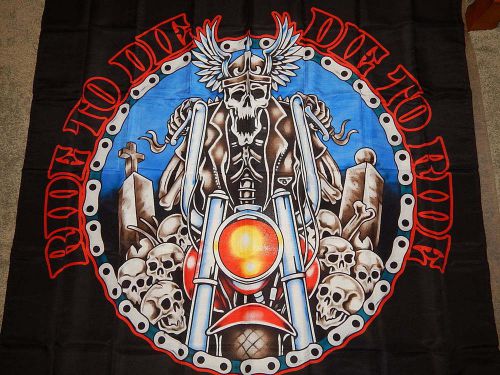 Ride to die... giant  fabric wall banner 45" x 45" variety