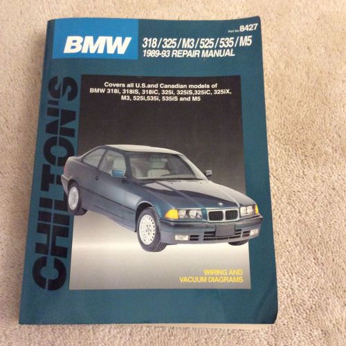 Chiltons bmw 1989 93 repair manual vacuum wiring diagrams 318 325 m3 525 535 m5