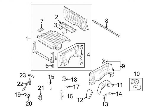 Ford oem tailgate striker plate 7a2z99404a42a image 23