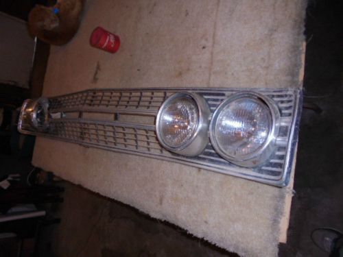 1968 ford torino grill headlight panel original with bezels