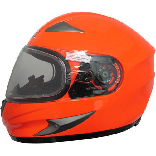 Afx fx-90s solid snowmobile helmet safety orange