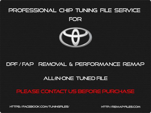 Remap files for toyota