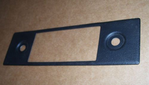 Rat rod radio face plate #8 black metal ford mopar 60s 70s ?  chevy gm nos ?