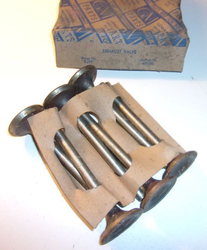 1934 1935 chevy exhaust valves nos set of 6 in gm box 609380   -  ch629