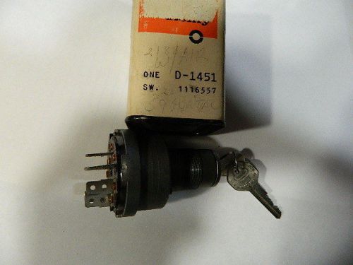 Nos 1959 1960 1961 pontiac delco ignition switch with cylinder and keys 1116557