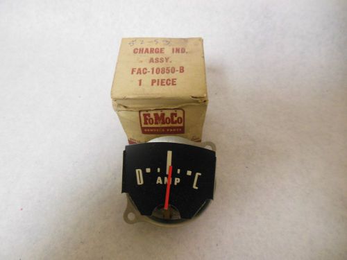 1952 1953 ford nos charge indicator dash gauge #fac-10850b