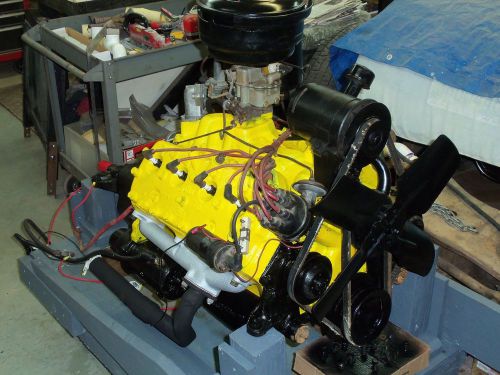 1950 running ford flathead v8 engine w/ 3 speed manual transmission