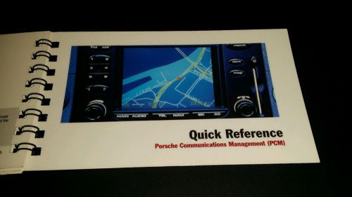 Porsche 911 boxster porsche communication management quick reference guide