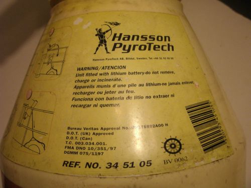 Hansson pyrotech ikaros man overboard rescue light + smoke boat marine