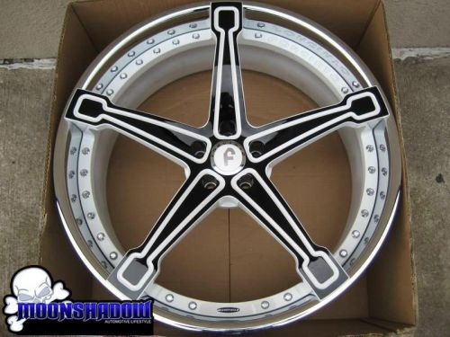 24&#034; forgiato martellato white &amp; black wheels rims 24x9 24x10 5x120 bmw camaro