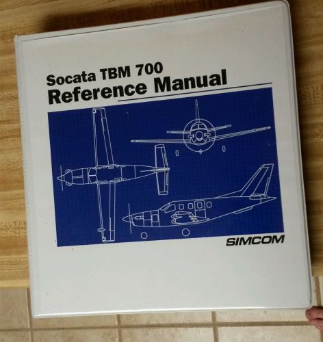 Simcom socata tbm 700 reference manual