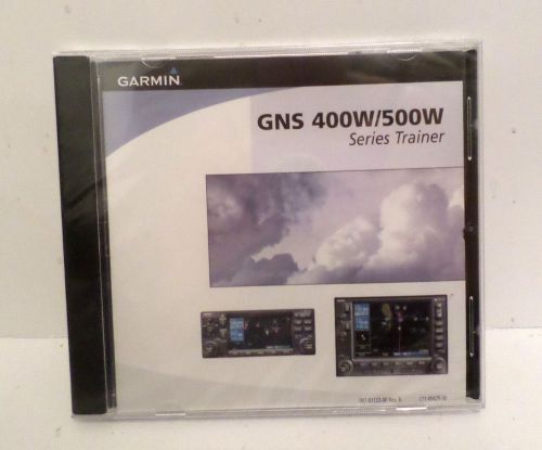 Garmin aviation navigator simulation trainer cd for gns 400w/500w series new