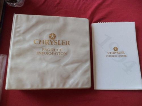 1994 chrysler dealer guide book original sales salesman handbooks
