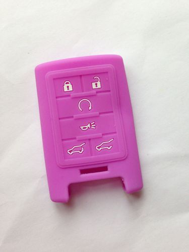 Purple protective silicone fob skin key cover jacket protector keyless fob gift