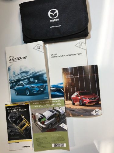 2016 mazda 6 owners manual set. new!! free same day ship&amp;h!! #0104
