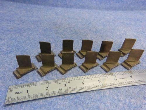 Lot of 11 aviation turbine engine blades 6a4237c01/2 only for collectors