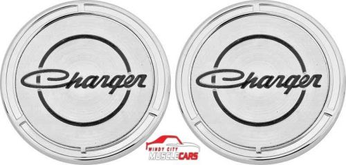 1968-70 dodge charger door panel medallion set no reserve!