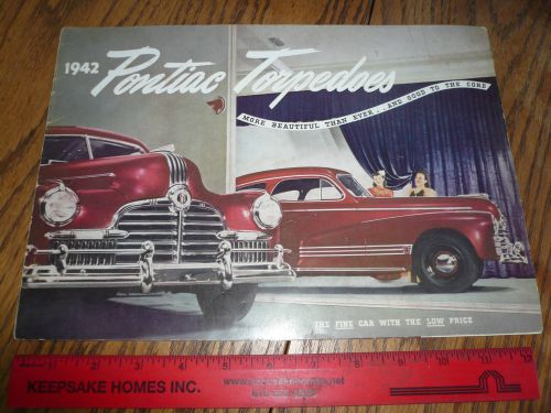 1942 pontiac sales brochure - vintage