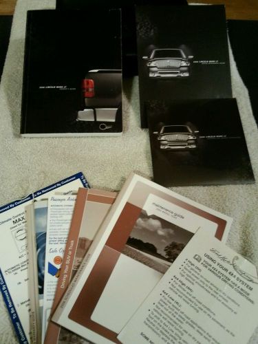 2006 lincoln mark lt truck owners manual wiith cd and case