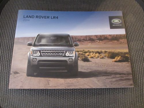 Land rover lr4 2014 original dealer brochure guide specs options colors interior