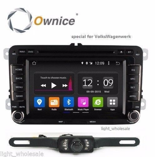 7&#034; 2din android4.4  car cd dvd player stereo bt 3g wifi multimedia for vw+camera