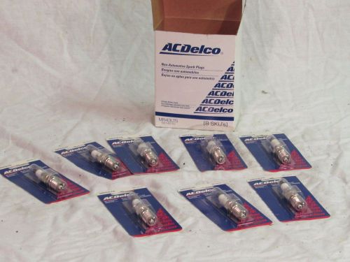New nos ac delco mr43lts spark plugs package of 8 marine plugs