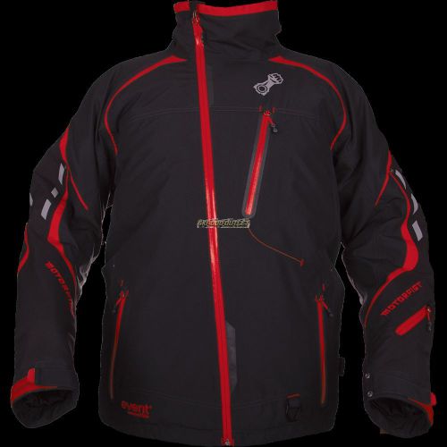 Motorfist mens redline jacket - black/red