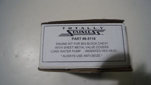 Totally stainless big block chevy bbc lwp hex head engine hardware bolt kit