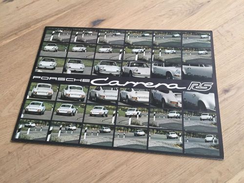 Porsche 911 rs 2.7 1973 sales brochure french with supplement incredible rare