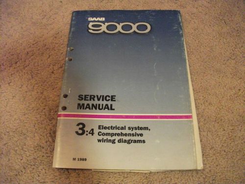 1989 saab 9000 electrical system comprehensive wiring diagrams service manual