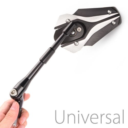 Magazi mirror model viper black adjustable for triumph bonneville street triple