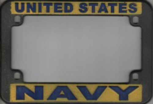 U.s. navy plastic motorcycle license plate frame