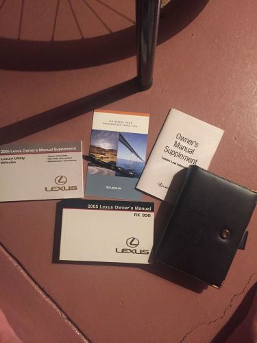 2005 lexus rx330 owner&#039;s manual,lexus pen,4 books total and leather case
