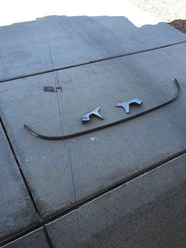 1957 belair four-door non-post back window stainless trim