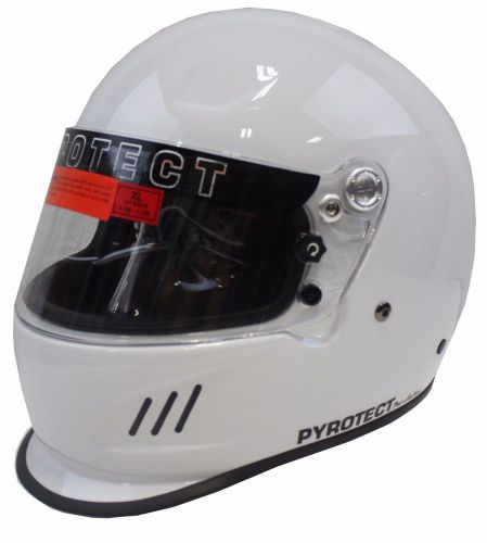 Pyrotect bell racing dot helmet duckbill imsa scca xl white sa2010 full face