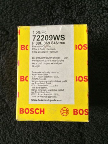 Bosch 72209ws oil filter
