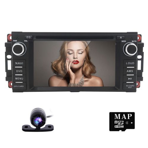 Cam+1din stereo car radio dvd player gps navigation for jeep wrangler commander