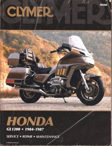 Clymer shop repair manual for honda gl1200 gold wing 1984~1987