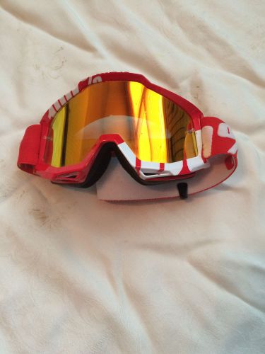100% racecraft goggles - motocross, mirrored lenses