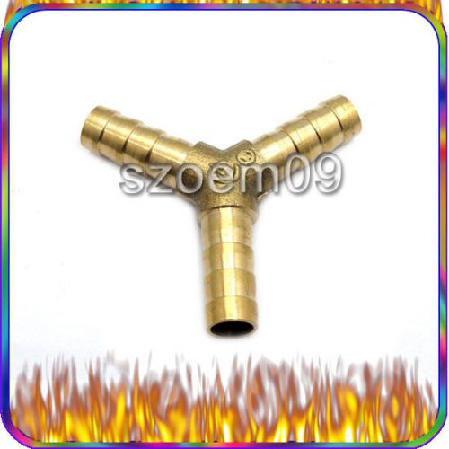 Brass barb y fitting 3/8" id hose air water fuel gas