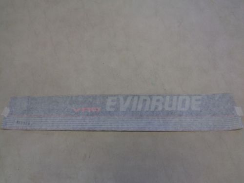 Vro evinrude decal red / silver / white / dark blue 26 5/8&#034; x 4&#034; marine boat