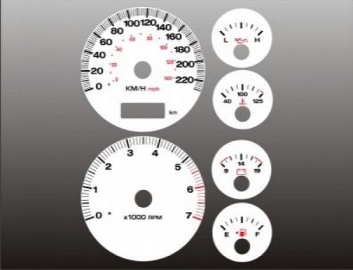 2002-2004 jeep grand cherokee metric kph kmh dash cluster white face gauges