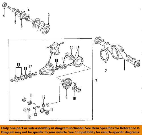 Toyota oem 05-06 tundra rear-axle housing 4211034192