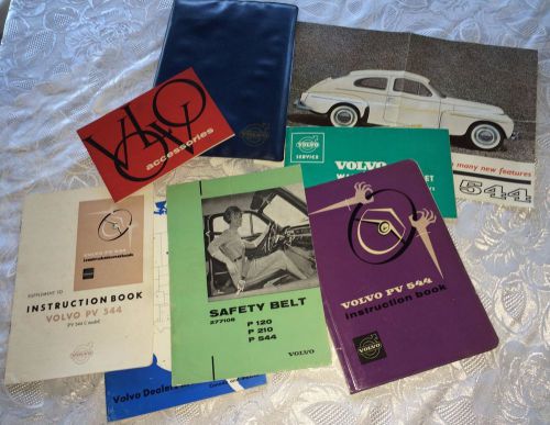 Vtg 1962 volvo 544 owner&#039;s manual warranty accessories instruction book english